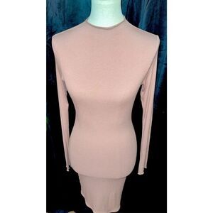 Naked Wardrobe Tan Dress - Large